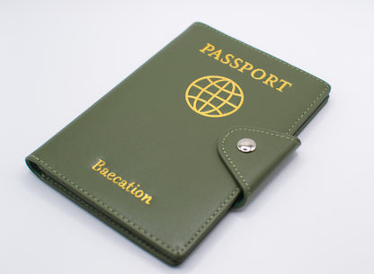 Moss Green Baecation Passport Wallet