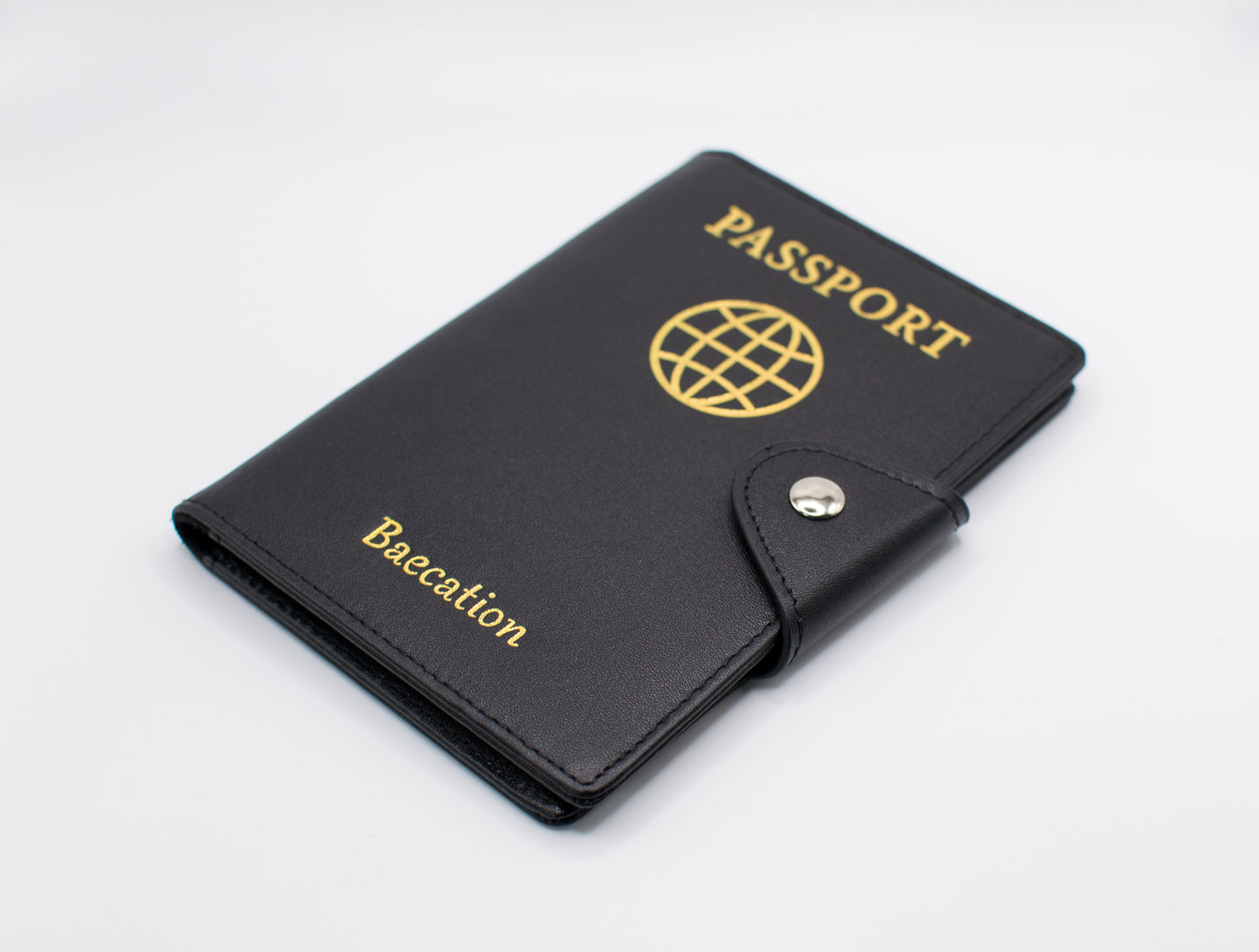 Jet Black Baecation Passport Wallet