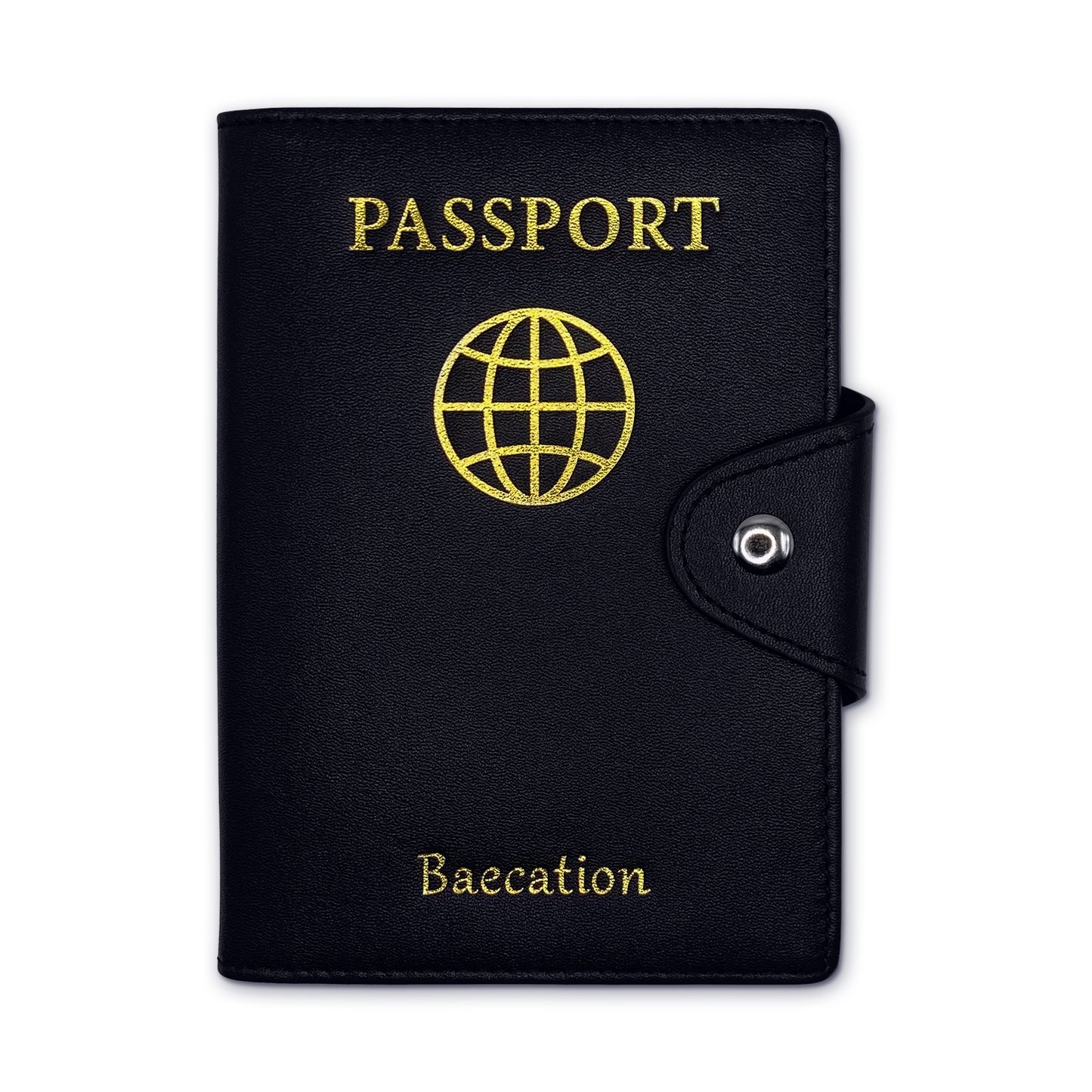 Jet Black Baecation Passport Wallet