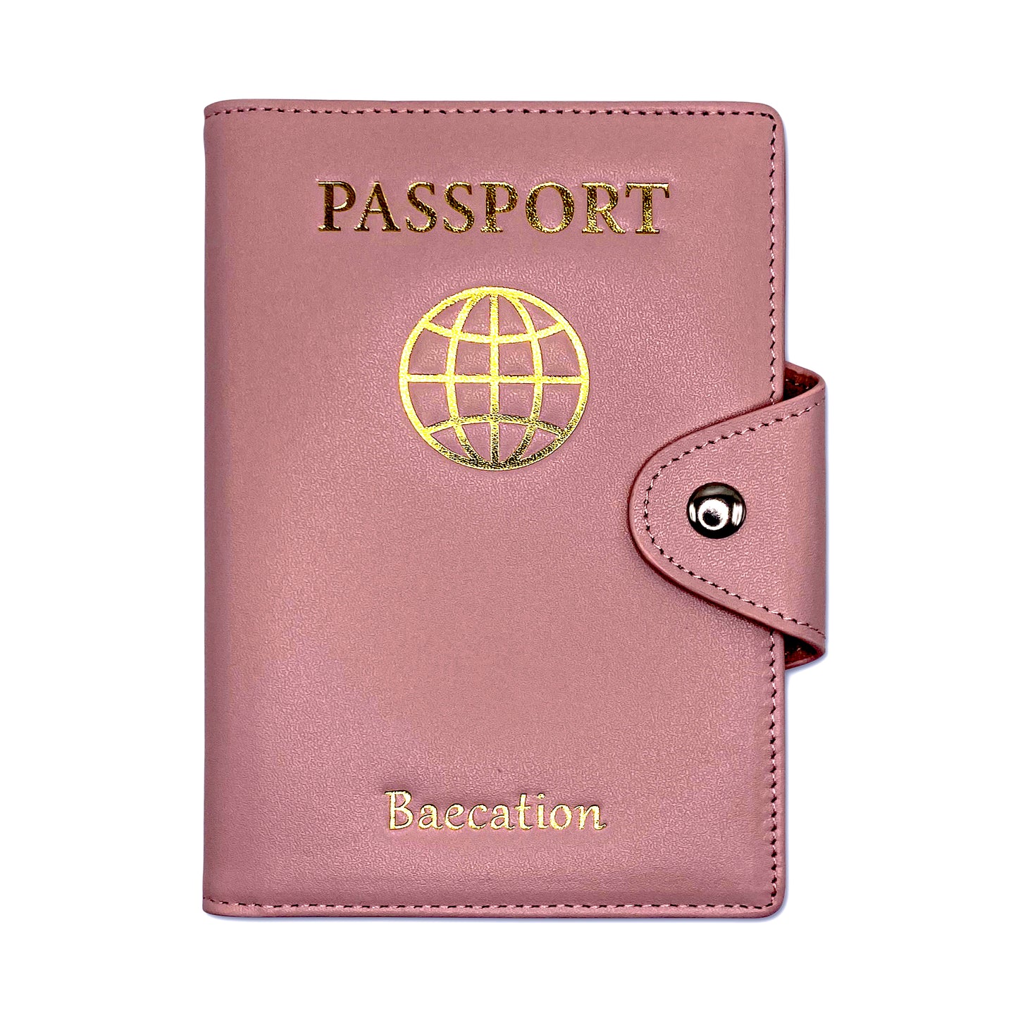 Coral Pink Baecation Passport Wallet