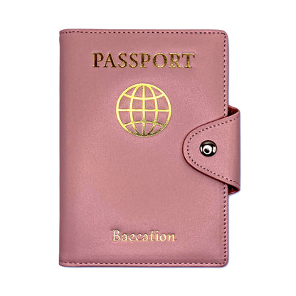 Coral Pink Baecation Passport Wallet