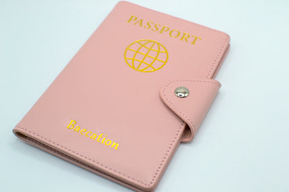 Coral Pink Baecation Passport Wallet